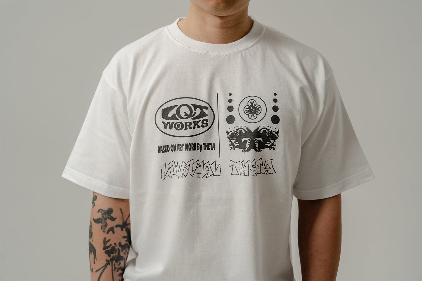 LQT works - LOGO half T-shirts 7.4oz