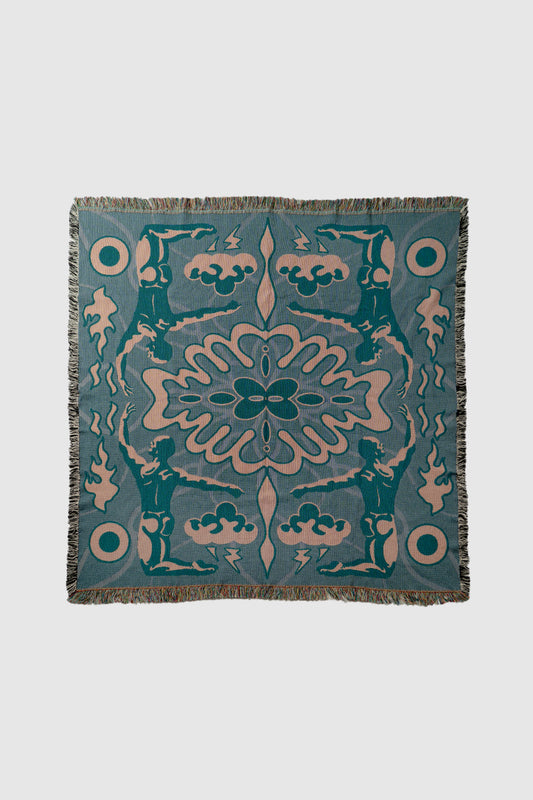 LQT Works "Cloud Catcher" Woven art Blanket  (USA Shipping&Free shipping)