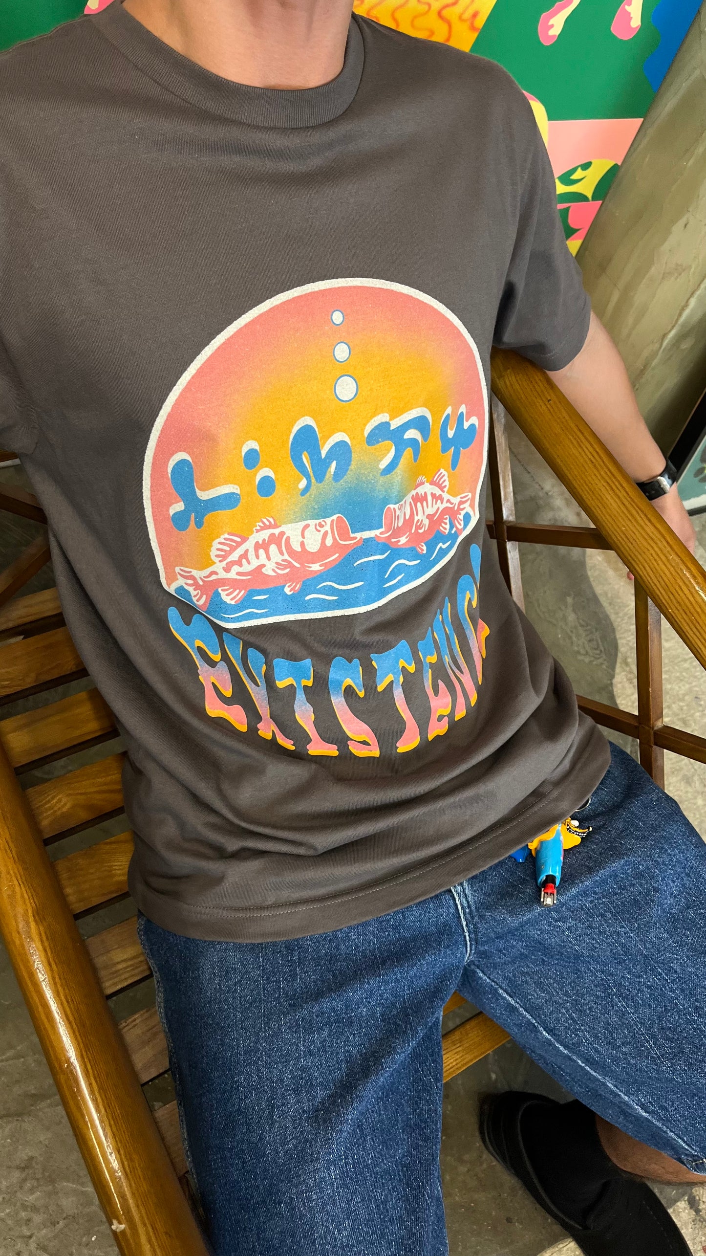 Existence By THETA - Half T - shirts