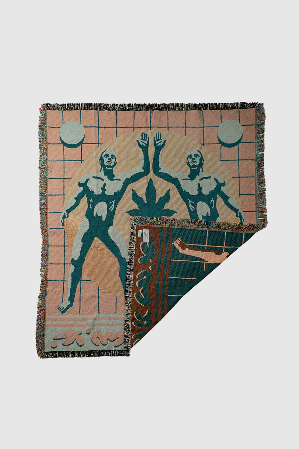 LQT works " Cosmic Leaf Woven art Blanket (USA Shipping&Free Shipping)