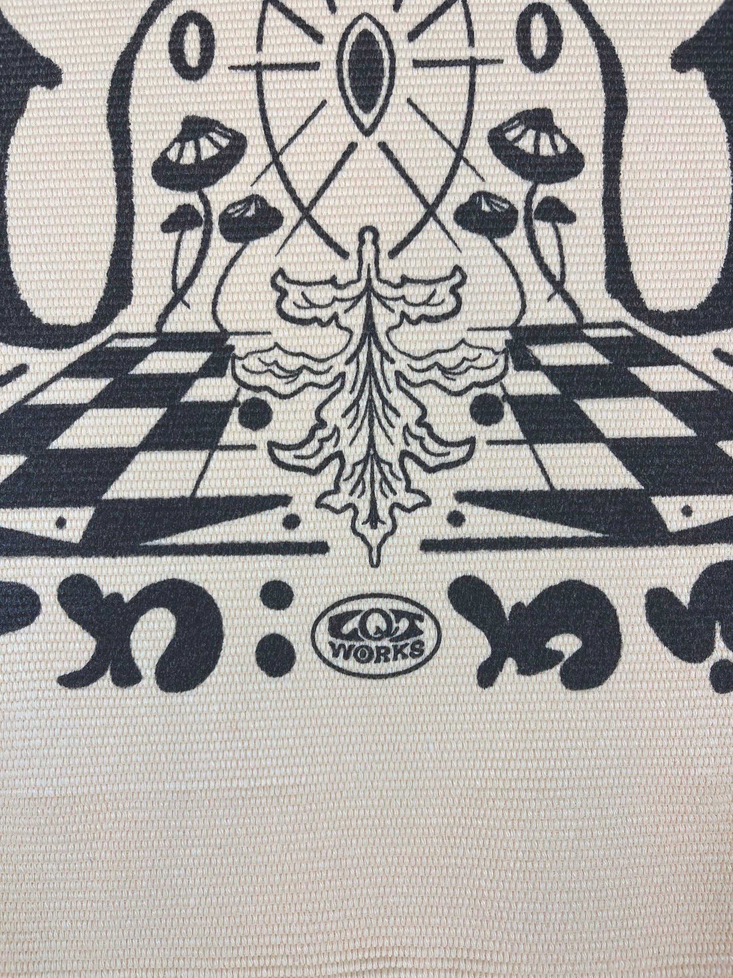 Hanging cotton banner "High work" by THETA