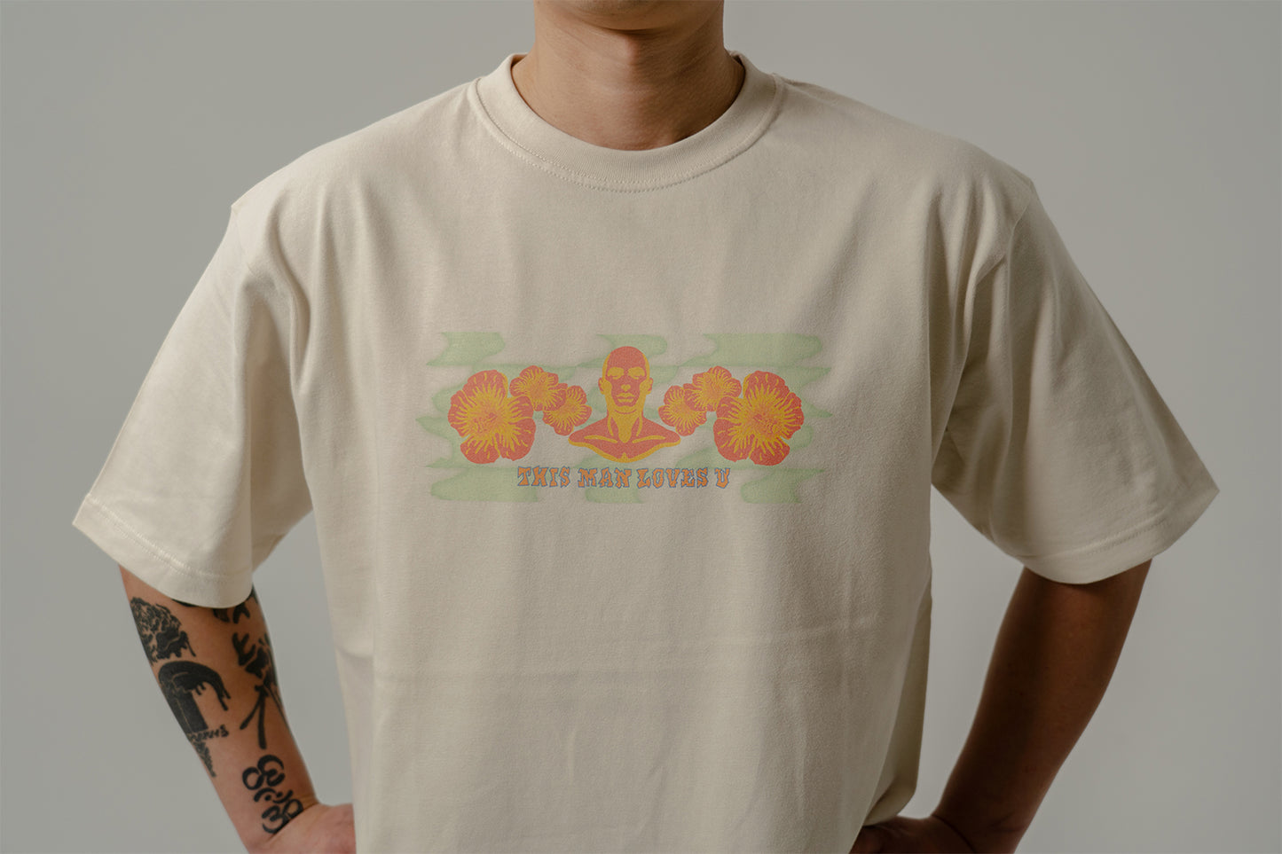 This Man Loves You By THETA - Half T - shirts 7.4oz