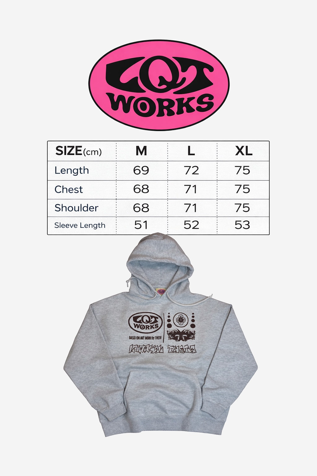 "LQTworks Big LOGO" Hoodie 10oz by THETA