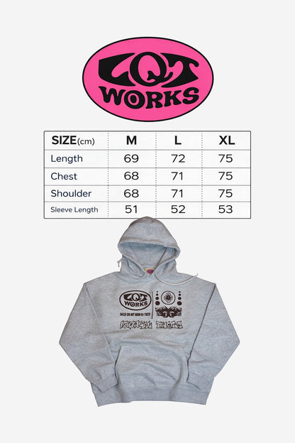 "LQTworks Big LOGO" Hoodie 10oz by THETA