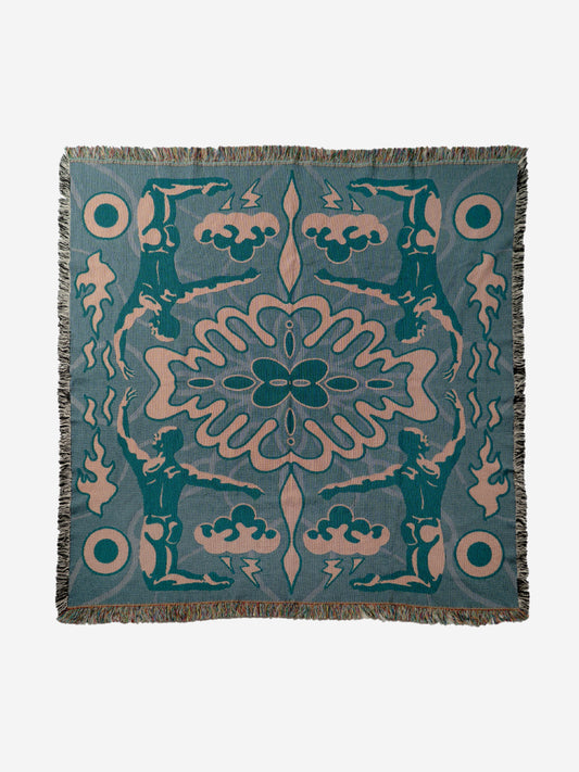 LQT Works "Cloud Catcher" Woven art Blanket  (USA Shipping&Free shipping)