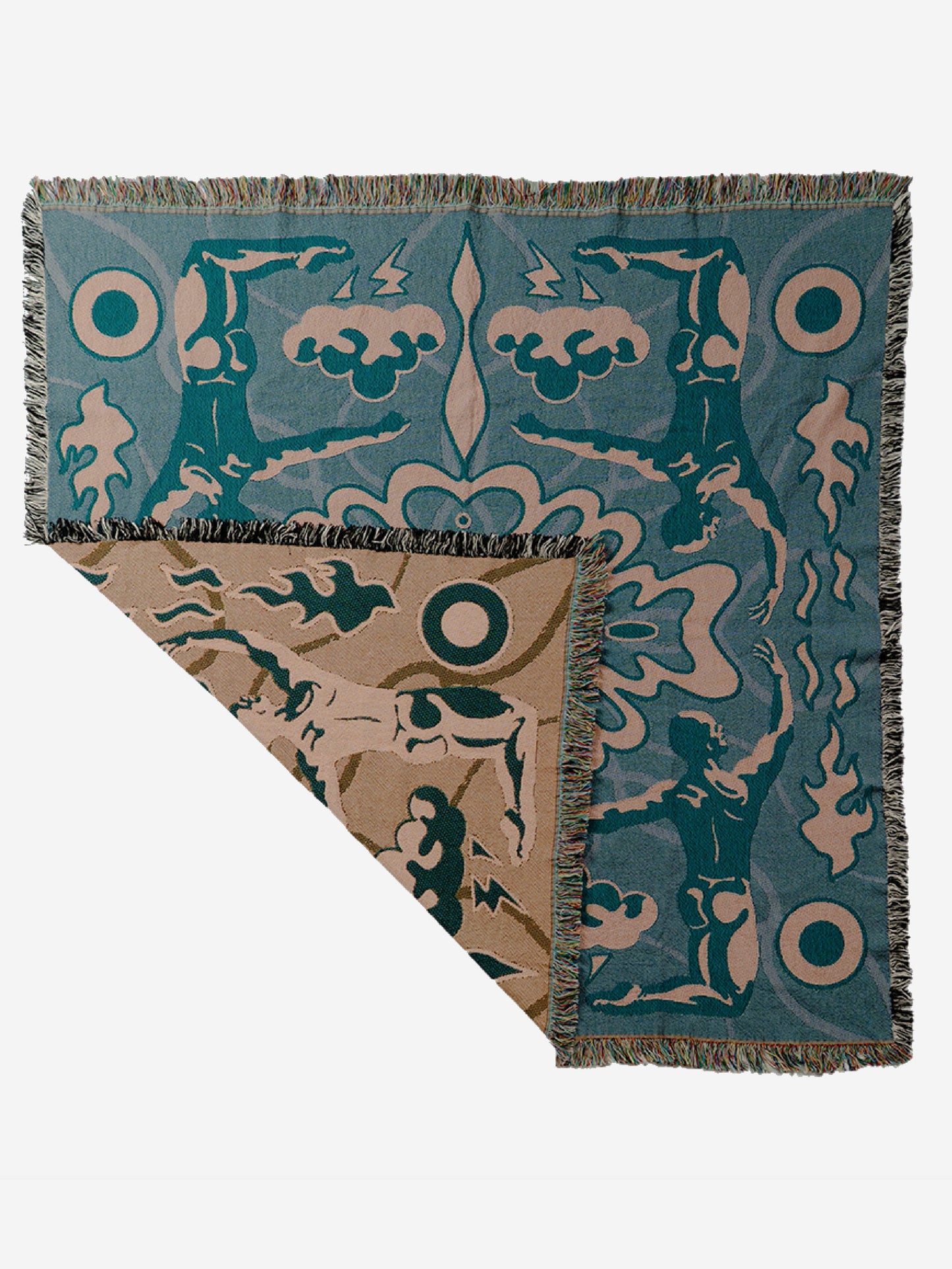 LQT Works "Cloud Catcher" Woven art Blanket  (USA Shipping&Free shipping)