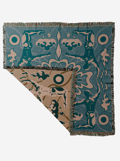 LQT Works "Cloud Catcher" Woven art Blanket  (USA Shipping&Free shipping)