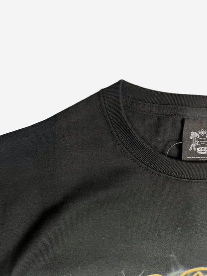 "Flower love" 5.6oz comfort T-shirts By THETA (Black)