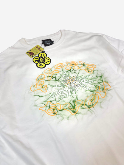 "Flower love" 5.6oz comfort T-shirts By THETA (White)
