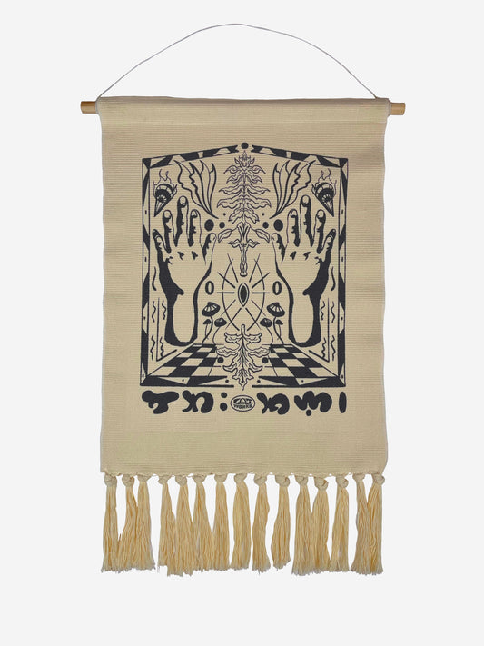 Hanging cotton banner "High work" by THETA