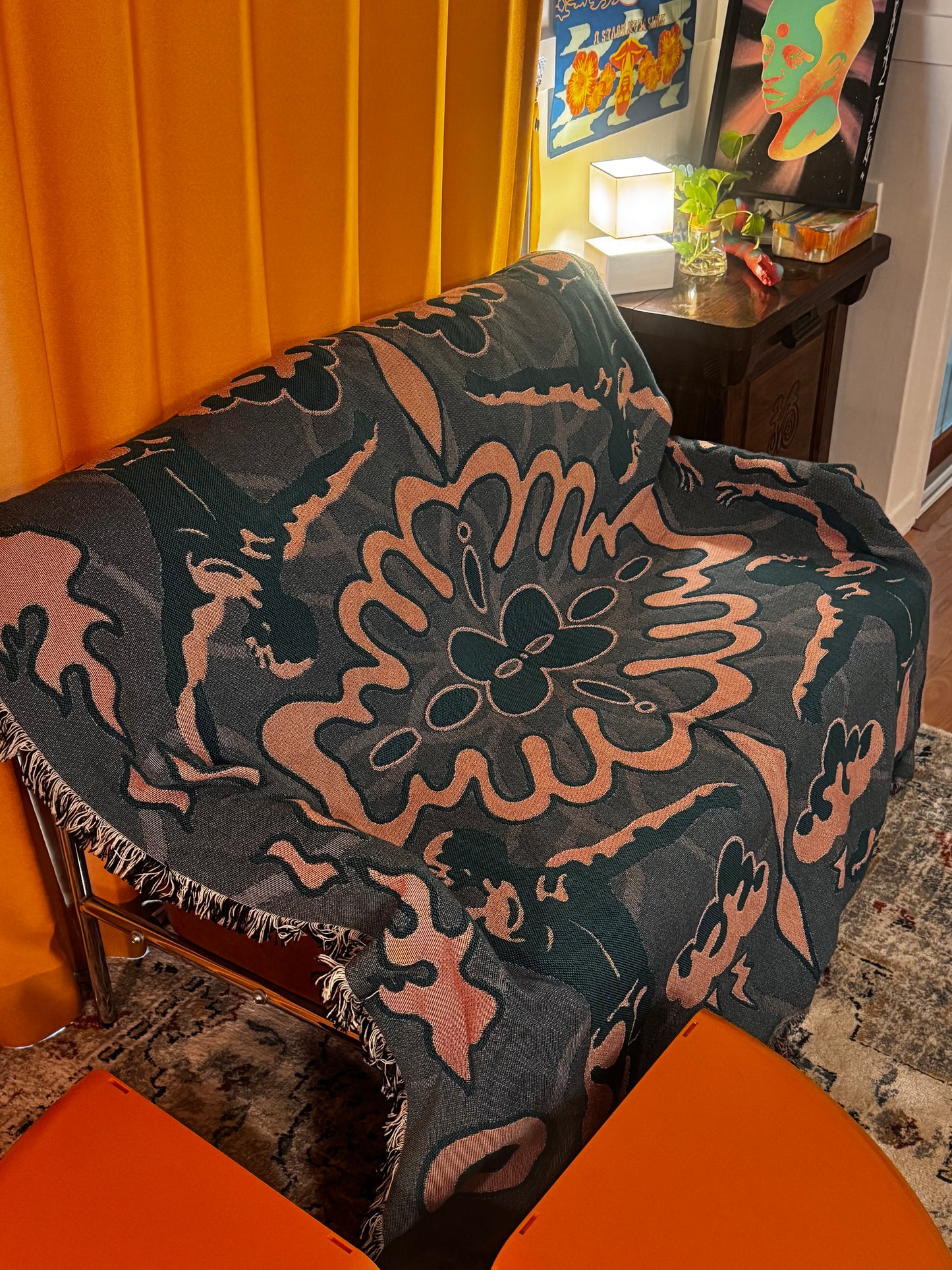 LQT Works "Cloud Catcher" Woven art Blanket  (USA Shipping&Free shipping)