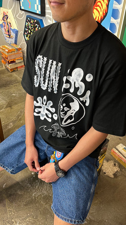 Sun,Yin and Yang By THETA - Half T - shirts 5.6oz