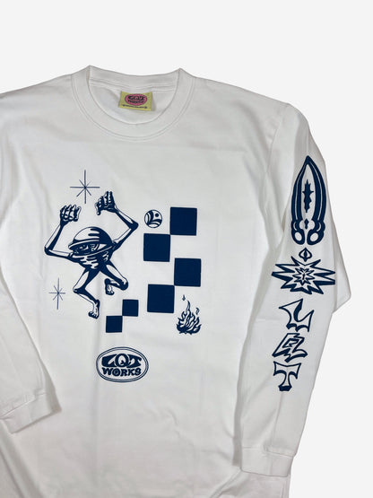 "Rolling eye" 7.4oz Long Sleeve T-shirts By THETA