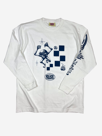 "Rolling eye" 7.4oz Long Sleeve T-shirts By THETA