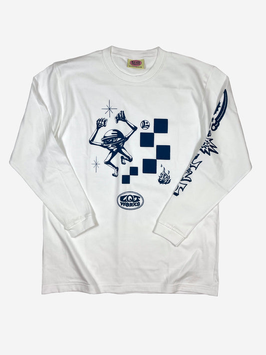 "Rolling eye" 7.4oz Long Sleeve T-shirts By THETA