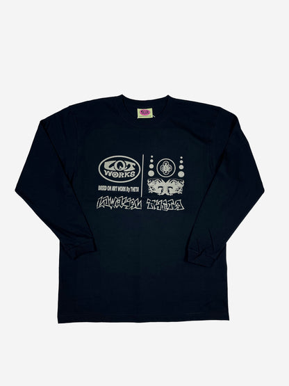 "Big Logo" 7.4oz Long Sleeve T-shirts By THETA