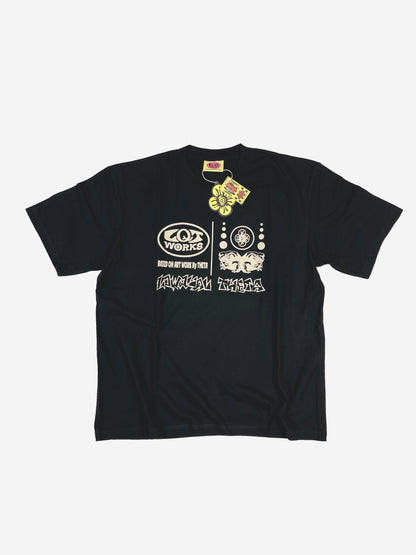 "LQTworks LOGO" T shirts 5.6oz comfort lightweight (Black)