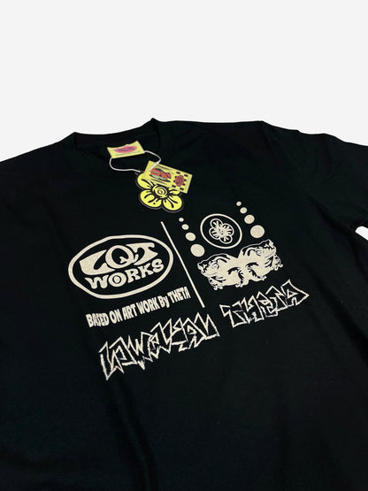 "LQTworks LOGO" T shirts 5.6oz comfort lightweight (Black)