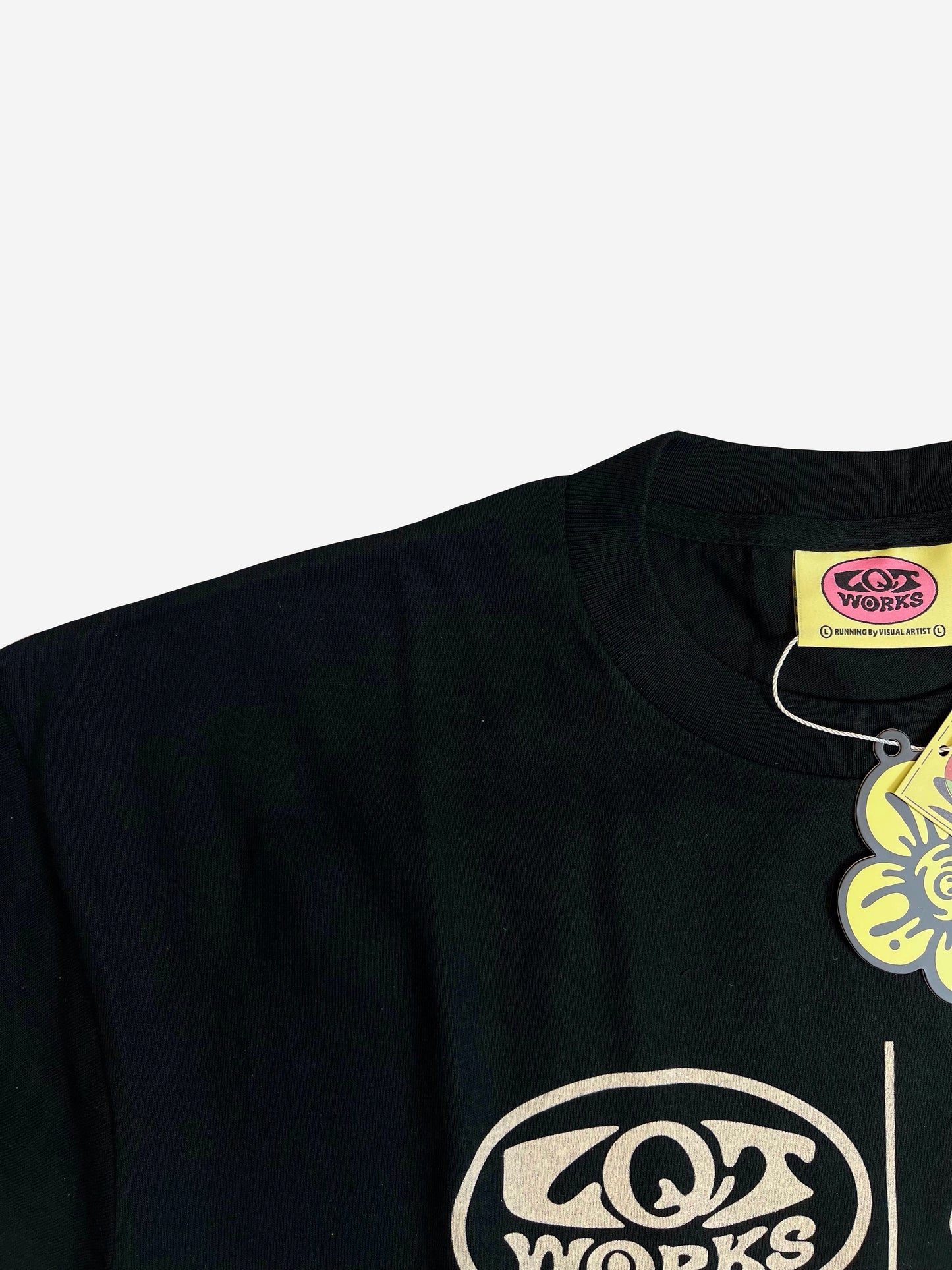 "LQTworks LOGO" T shirts 5.6oz comfort lightweight (Black)