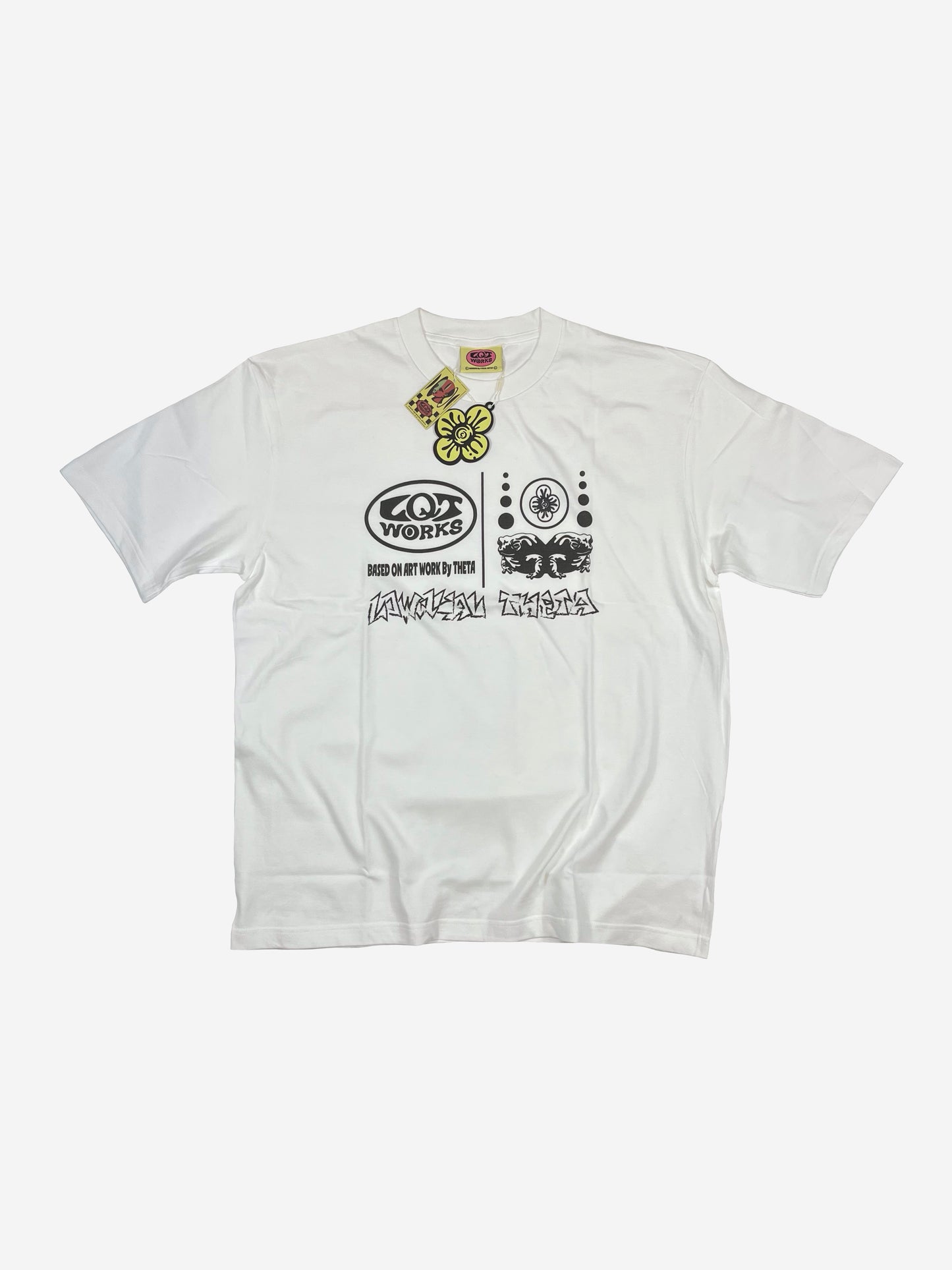 "LQTworks LOGO" T shirts 5.6oz comfort lightweight (White)