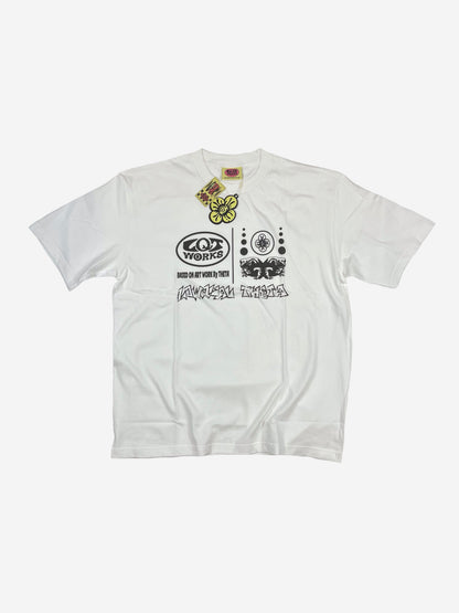 "LQTworks LOGO" T shirts 5.6oz comfort lightweight (White)