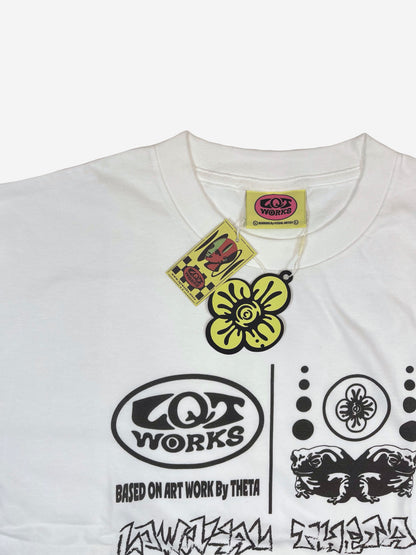 "LQTworks LOGO" T shirts 5.6oz comfort lightweight (White)