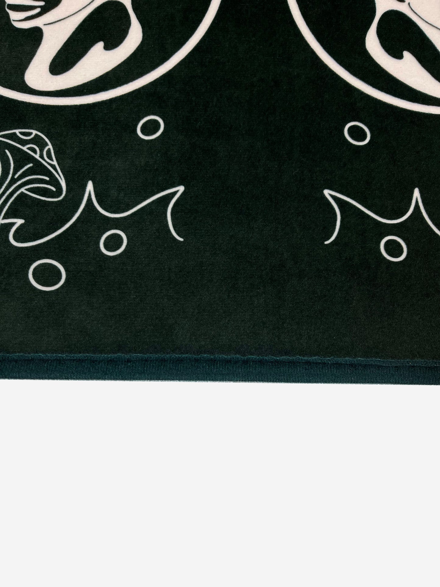 SUN,Yin and Yang Bath mat (Deep green)